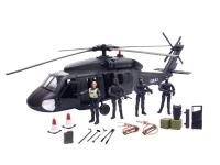 S.W.A.T. Black Hawk helikopter inkl. 4 actionfigurer 1:18