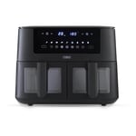 Vortx Dual Basket Air Fryer, 9 Preset Functions, 8L Capacity