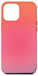 Coque pour iPhone 14 Pro Max Violet-Rose Orange Ombre Dégradé Aura Mignonne Esthétique
