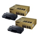 Original Multipack Samsung ProXpress M3370FD Printer Toner Cartridges (2 Pack) -MLT-D203S