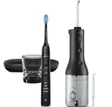 Philips Draadloze Power Flosser 3000 - Electric toothbrush & cordless water flosser bundle - HX3866/43