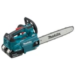 Motorsag Makita DUC356PT2B; 2x18 V; 2x5,0 Ah batteri.; 35 cm sverd