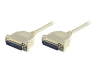 MicroConnect - Parallell kabel - DB-25 (hane) till DB-25 (hane) - 2 m