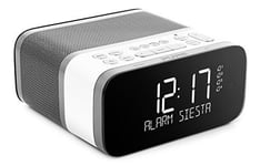 Radio-réveil FM Pure Siesta S6 blanc fonction de charge de la batterie