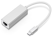 USB-C 3.1 - RJ45 Netværks adapter kabel - Sølv