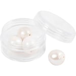 Sötvattenspärlor Längsgående hål 0,8mm ⌀13-14 mm 4 st Creativ Company