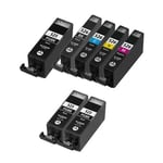 Compatible Multipack Canon Pixma MG5150 All-In-One Printer Ink Cartridges (7 Pack) -4540B004