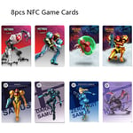 8Pcs Metroid Dread NFC Tag Game Cards For NS Switch 8.5 x 5.4cm Standard Card