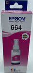 Genuine/Authentic Epson 664 Magenta Ink Cartridge Tank Refill Bottle - New