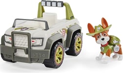 PAW Patrol Trackers Jungle Cruiser Vehicle with Collectible Figure, for Kids Ag