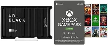 WD_Black D10 for Xbox One 12To + Game Pass Ultimate 3 Months
