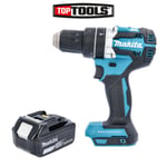 Makita DHP484 18v Brushless Combi Drill Body With 1 x 6.0Ah Battery