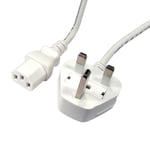 1.8M UK PLUG MAINS POWER LEAD CABLE CORD LEAD XBOX SKY PC MONITOR TV IEC LEAD UK