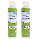 Green Blue GB600 Compressed Air Spray 2x 600ml Air Duster Cleaning Compressed Air Purifier Equipment Cleaner Ozone Friendly