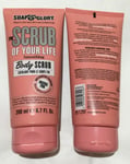 Soap & Glory Scrub Of Your Life Smoothing Body Scrub Original Pink 200ml X2 New