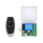 433mhz Fjärrkontroll 12v 10a Trådlösa Fjärrströmbrytare 1ch Relämodul [DB] White