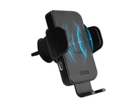 Sbs Automatic Car Holder With Qi Fast Charger 15W, Mobiltelefon / Smartphone, Active-Hållare, Bil/Inomhus, Svart