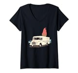 Womens Nice Ice Cream Truck Vehicle for cool Summer and Holiday V-Neck T-Shirt
