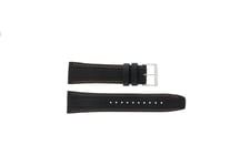 Seiko Klockarmband 7T62-0HL0 / SNAB59P1 4LP4JB Läder Svart 24mm