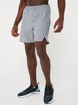 Gym King Mens Flex Short 6" - Grey/Blue, Grey, Size L, Men
