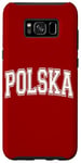 Coque pour Galaxy S8+ Polska Pologne Varsity Style maillot de sport