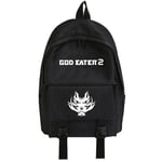 WANHONGYUE God Eater Unisexe Étudiant Anime Sac à Dos Loisir Cartable Book Bag Backpack School Bag Noir