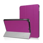 iPad (2017) tri-fold läderfodral - Lila Lila