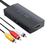 PROZOR HDMI to AV Converter HDMI to RCA Converter HDMI to Composite Video Audio Converter Supports PAL/NTSC, 1080P for Old TV，TV Stick, Roku, Blu-Ray, DVD Player, PC