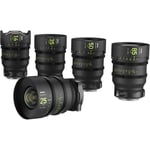NiSi ATHENA PRIME Full Frame Cinema Lens Kit with 5 Lenses 14mm T2.4, 25mm T1.9, 35mm T1.9, 50mm T1.9, 85mm T1.9