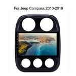 SADGE GPS Navi 2 Din Android Auto Radio, avec GPS Bluetooth WiFi écran Tactile Voiture stéréo multimédia de Navigation - pour Jeep Compass 2010-2019 10,1 Pouces