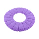 New Toilet Seat Soft Cloth Washable Lid Top Cover Closestool Purple