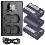 1Chargeur 3Batterie Chargeur de batterie BP 511A BP 511 + BP511 BP511A, pour Canon EOS 40D 5D 50D 20D 300D 10