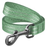 WAUDOG Re-Cotton Hundkoppel Reflex Grön (20mm x 3m)