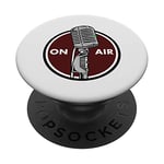Microphone vintage – Podcast sur radio aérienne PopSockets PopGrip Interchangeable