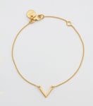 Syster P Strict Plain V Armband Guld