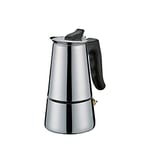 Cilio Adriana Espresso Maker Cups Stainless Steel Suitable for Induction Cookers 6 Tassen
