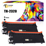 2x Toner Compatible For Brother TN2320 DCPL2500D L2520DW HL-L2740DW MFC-L2700DN