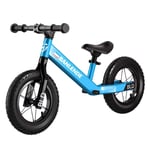 TYSYA Children's Balance Bike 12 Inches Aluminum Frame 3-6 Years Old Kids Gliding Bicycle No Foot Pedal Shock-Absorbing Tires,Blue
