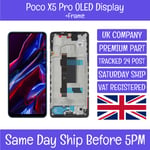 Xiaomi Poco X5 Pro 22101320G 22101320I OLED LCD Display Screen Digitizer +Frame