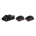 Bosch - Perforateur sds Plus 18V gbh 18V-26 + 2 batteries Procore 4Ah + chargeur + coffret l-boxx 061190900Q - Noir