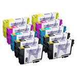 TONERMEDIA - x10 cartouches d'encre Epson 502XL compatibles (4 Noir, 2 Cyan , 2 Magenta, 2 Jaune)