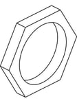 Cubic Special nut for lock casing