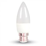Outlet: V-Tac 6W LED kronljus - 6W, B22 - Dimbar : Inte dimbar, Kulör : Varm