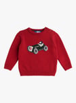 Trotters Baby Henry Car Jumper, Red