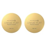 Max Factor Crème Puff Pressed Powder, 55 Candle Glow, 14g (Pack of 2)