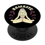 Yoga Meditation Inhale Exhale Namaste Workout Yoga Lover PopSockets Grip and Stand for Phones and Tablets