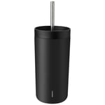 To Go Sip Termosmugg Med Sugrör 40 cl, Soft Black