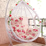 DAKEUR Hanging Egg Hammock Chair Cushions, Non-slip Without Stand Swing Seat Cushioning Thick Nest Back With Pillow-h