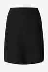 Selected FEMME - Kjol slfKamma HW Short Knit Skirt - Svart