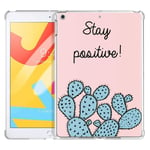Pnakqil iPad Air Case Clear Silicone Gel TPU with Pattern Cute Design Transparent Rubber Shockproof Soft Ultra Thin Protective Back Case Skin Cover for Apple iPad Air (iPad 5) 2013, Cactus